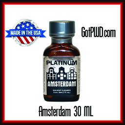 1 Bottle of Amsterdam Platinum Cleaning Solvent 30ML - Click Image to Close