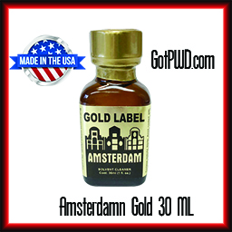 1 Bottle of Amsterdam Gold Cleaning Solvent 30ML - Click Image to Close