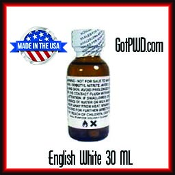 1 Bottle of English White Label Cleaning Solvent 30 ML - Click Image to Close